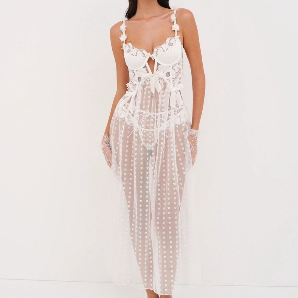 For Love & Lemons Amore Maxi Slip Dress